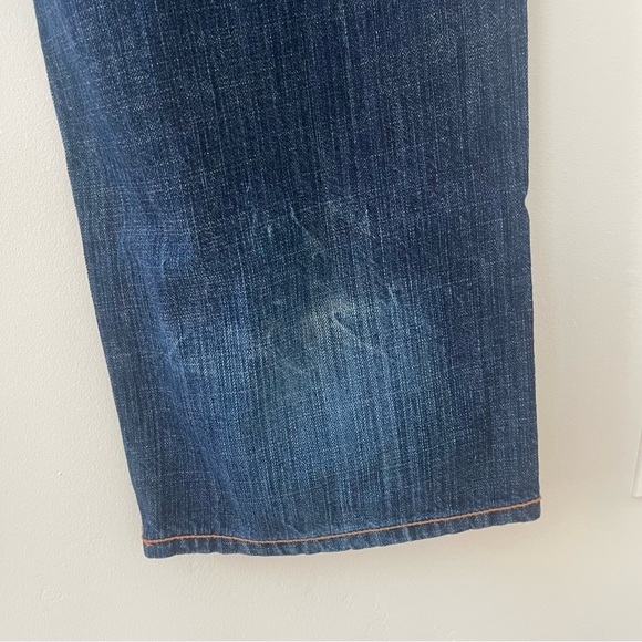 Vintage Enyce Jeans Mens Y2K Baggy Wide Leg Dark Wash Denim Size 36 - Picture 13 of 14